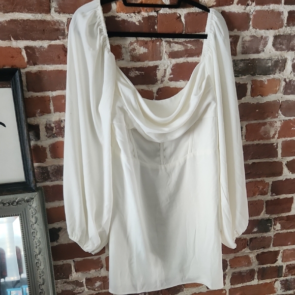Cream Draped Dress, by Princess Polly - Picture 1 of 5